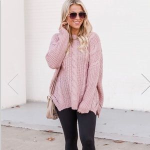 New Never Worn Pink Lily pink sweater